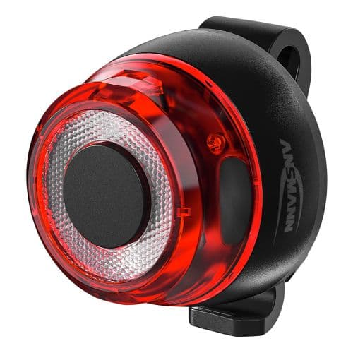 Feu arrière LED pour vélo Ansmann, rechargeable, homologué StVO, avec support universel