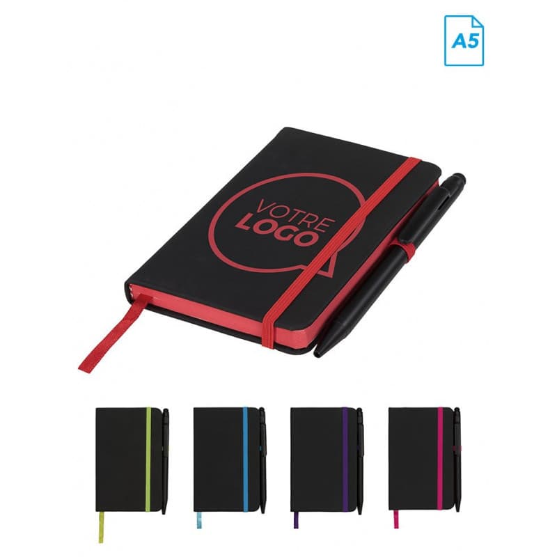 Carnet A5 avec stylo/stylet Melkbos - Carnets personnalisés