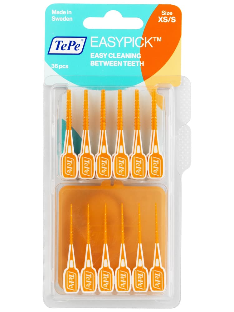 TePe Easypick Cure-Dents en Silicone 36 pièces - Taille : Taille XS/S