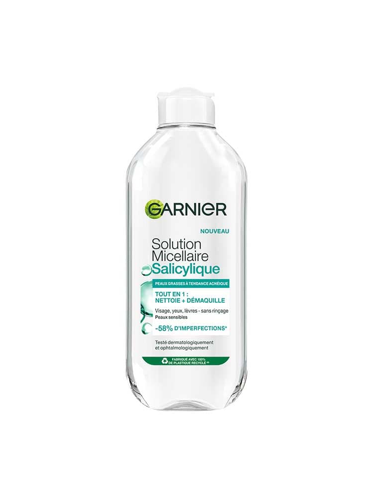 Garnier Solution Micellaire Salicylique Peaux Grasses à Tendance Acnéique 400 ml