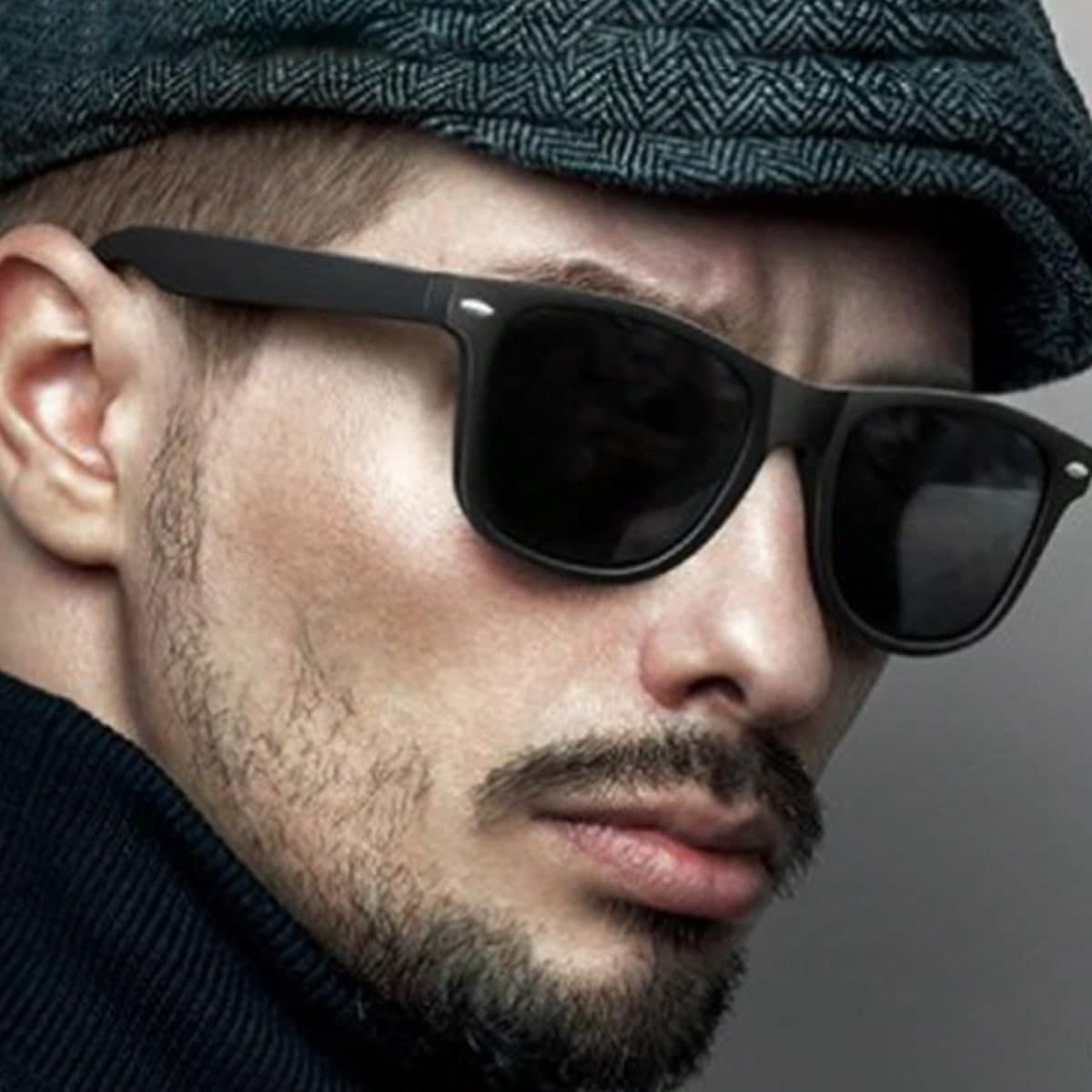 1 pièce paire de lunettes de soleil vintage avec rivets, moderne et élégant, protection solaire avec des teintes classiques pour cadeaux