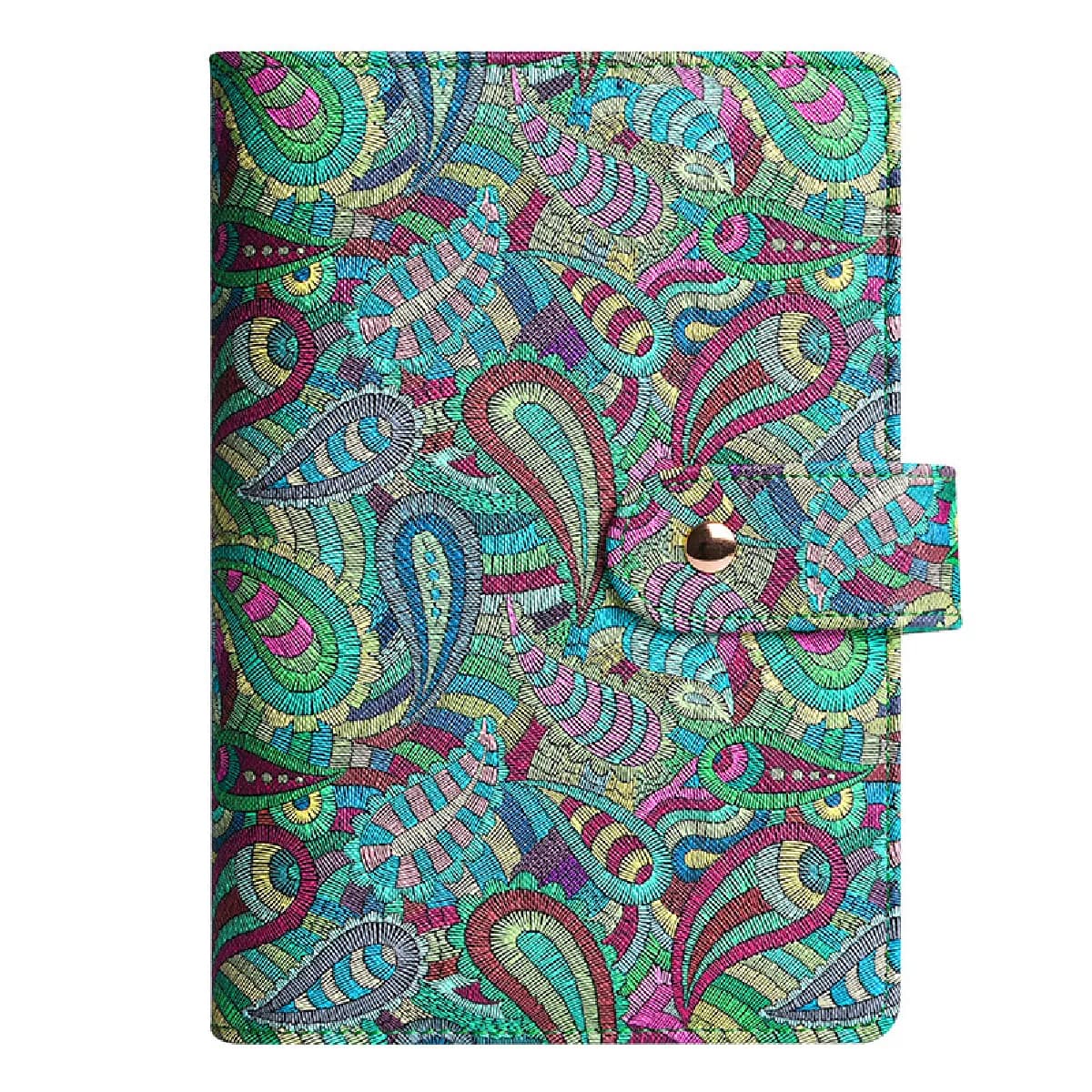 Carnet notes professionnel A6 à feuilles mobiles, couverture simple style aux