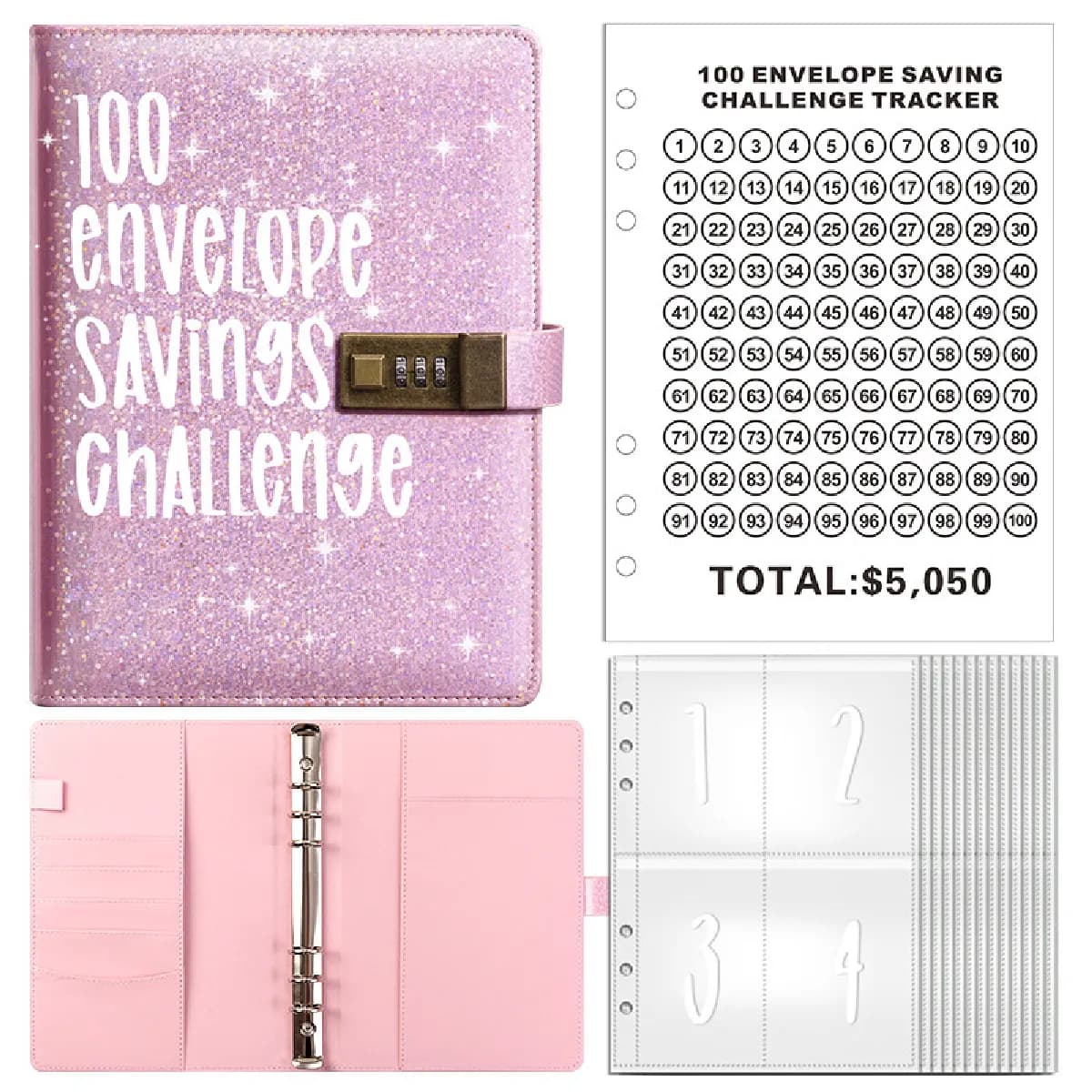 Carnet A5 à mot passe verrouillable, journal intime et carnet travail, 21,6 cm